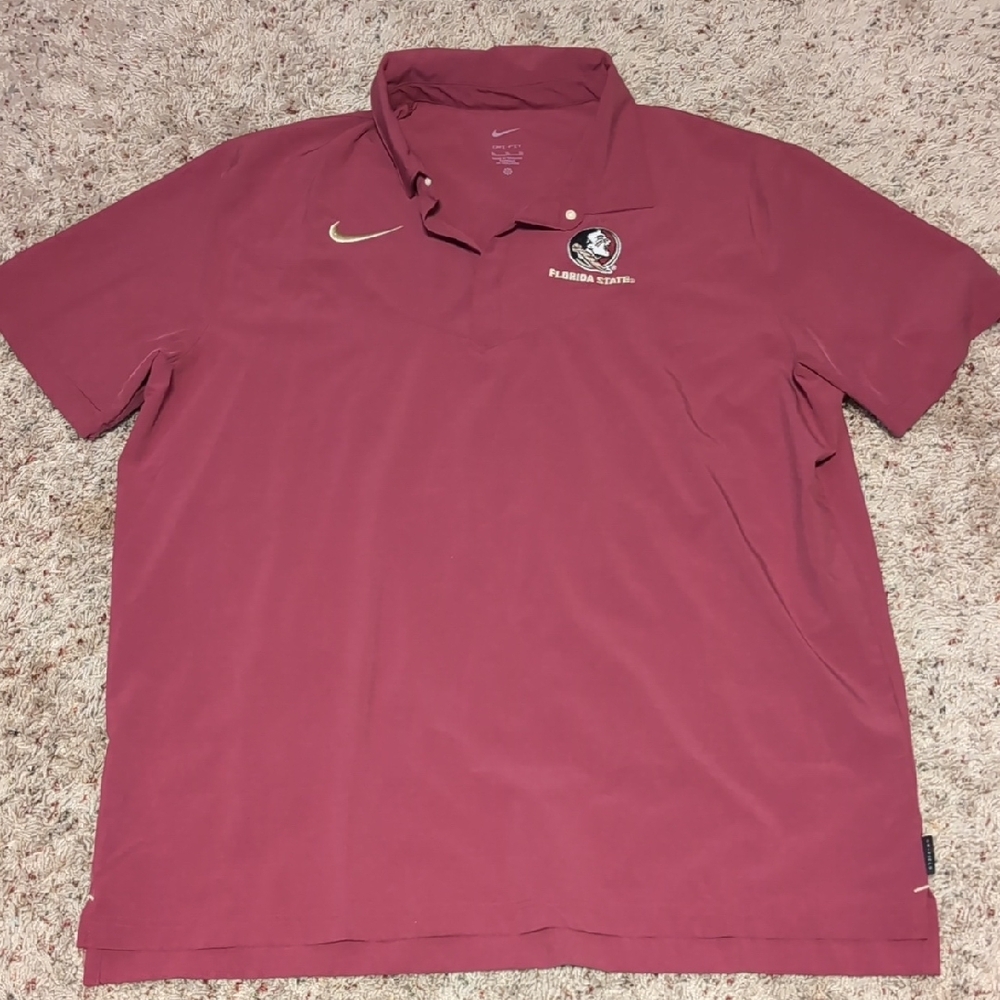 Nike Red Polo Shirt Athletic Casual Design
